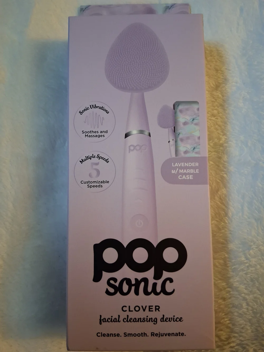 PopSonic Clover Facial Cleansing Device - Lavender